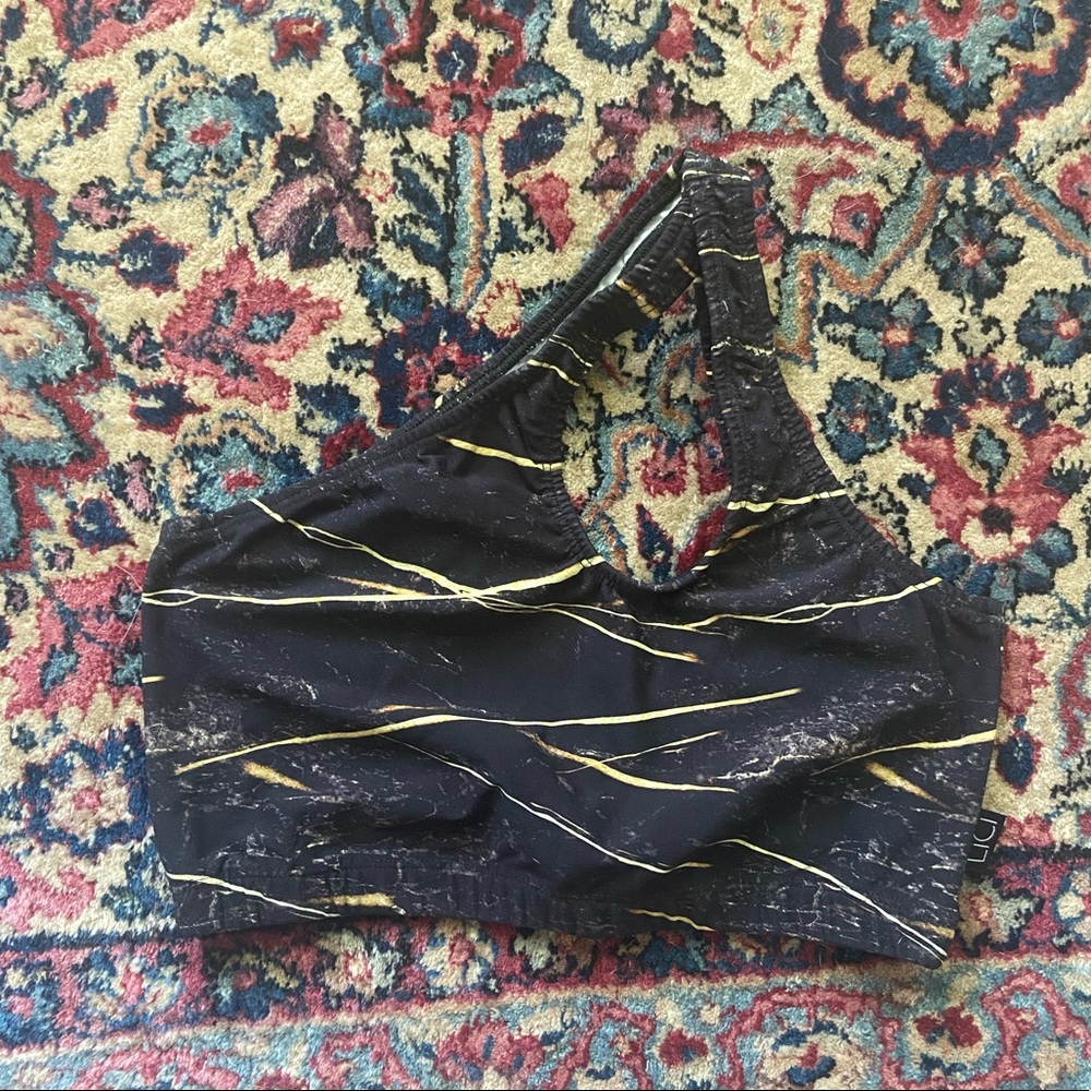 Tiger’s Eye One-Shoulder Bra S/M